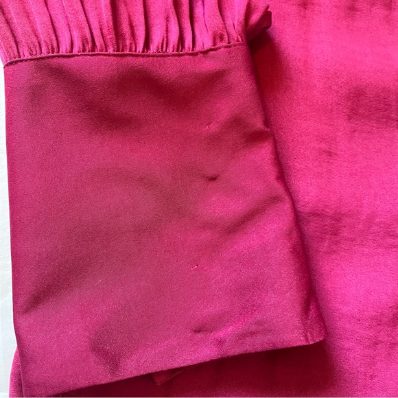 Free People NWT Lala Tie-Detail Button Up Red Blouse Women's size medium - Picture 12 of 16